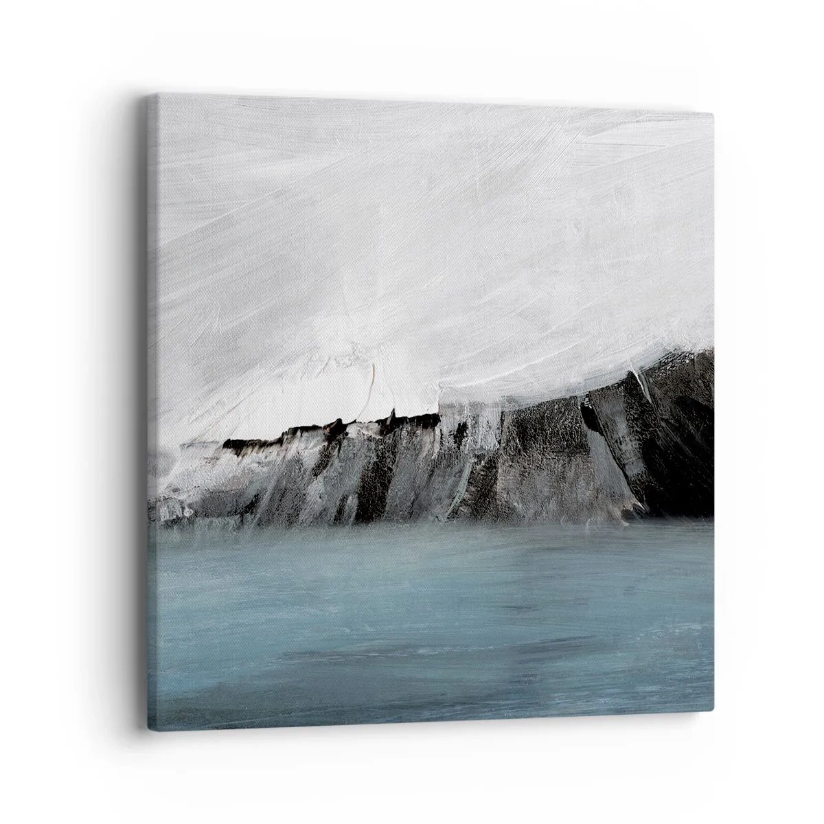 Tablou pe pânză - Apă - pământ: lupta elementelor - 40x40 cm