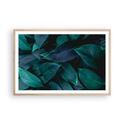 Poster în ramă de stejar deschis - Verdeața în sine - 91x61 cm