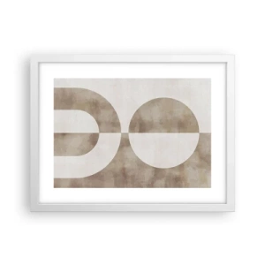 Poster în ramă albă - Similitudini și diferențe - 40x30 cm