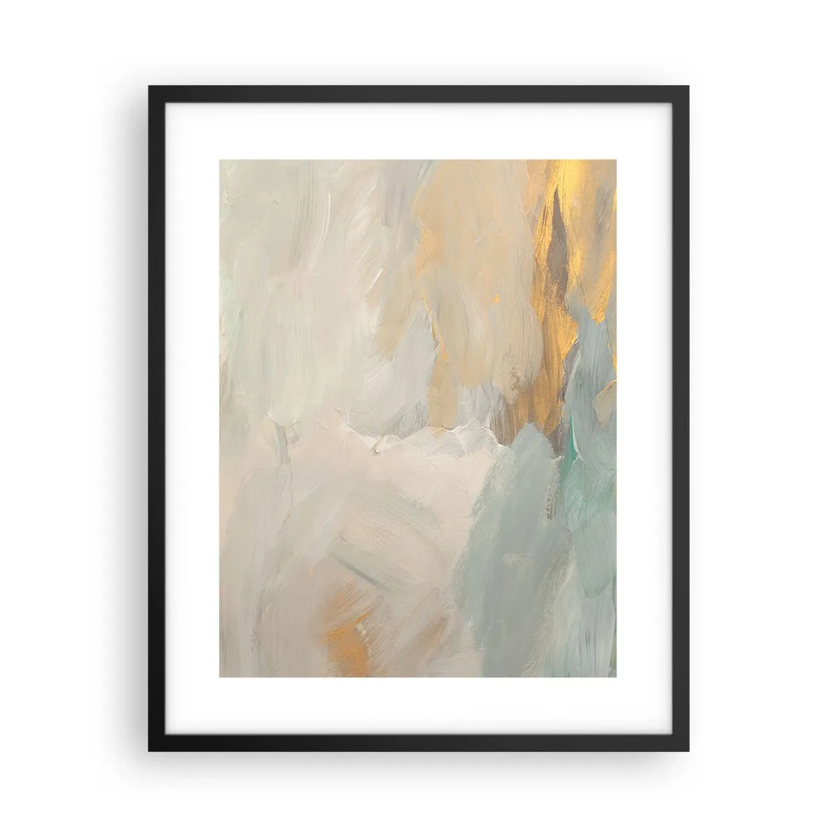 Poster în ramă neagră - Abstracție - lumea blândeții - 40x50 cm