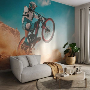 Tapet Standard Eco - Nebunia demonului bicicletei - Bicicleta, Viteză, Competiții sportive - 500x350 cm