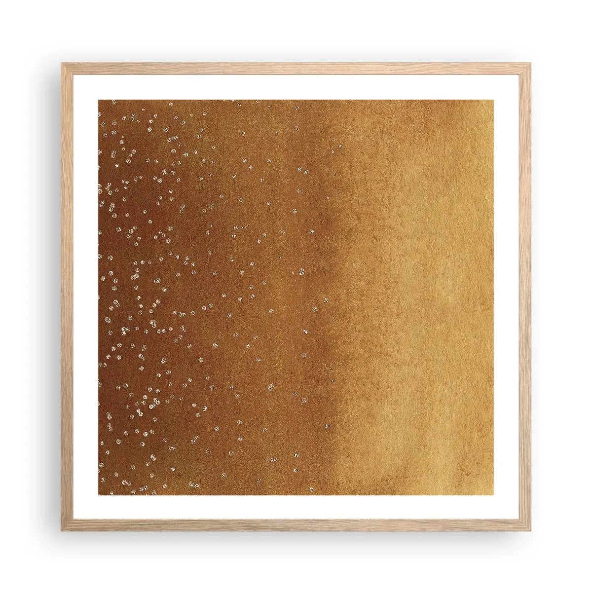 Poster în ramă de stejar deschis - Nașterea luminii - 60x60 cm