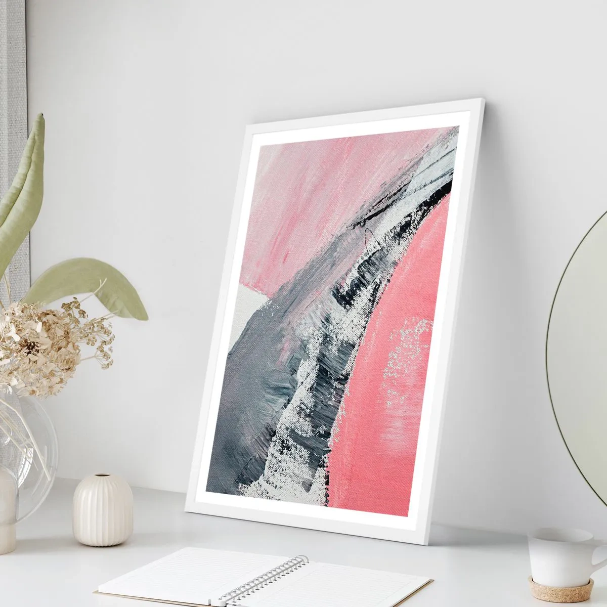 Poster în ramă albă - Compoziție adaptată - 50x70 cm