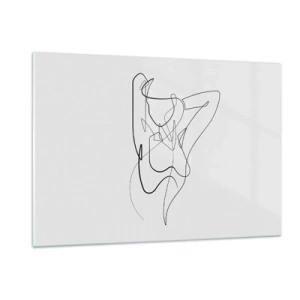 Tablou pe sticlă - Cine ești tu? - 120x80 cm