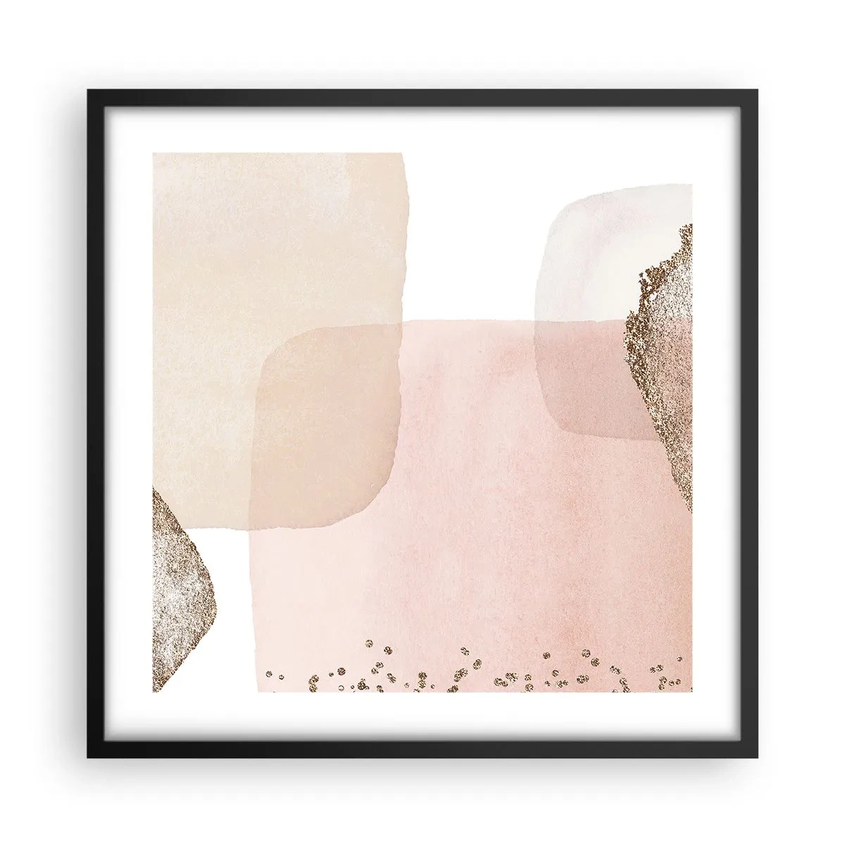 Poster în ramă neagră - O privire prin culoare - 50x50 cm