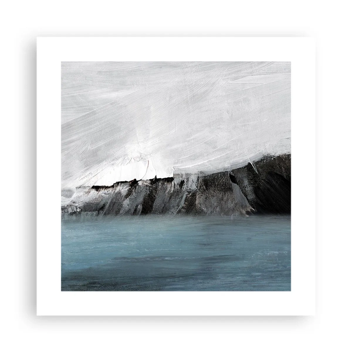 Poster - Apă - pământ: lupta elementelor - 40x40 cm