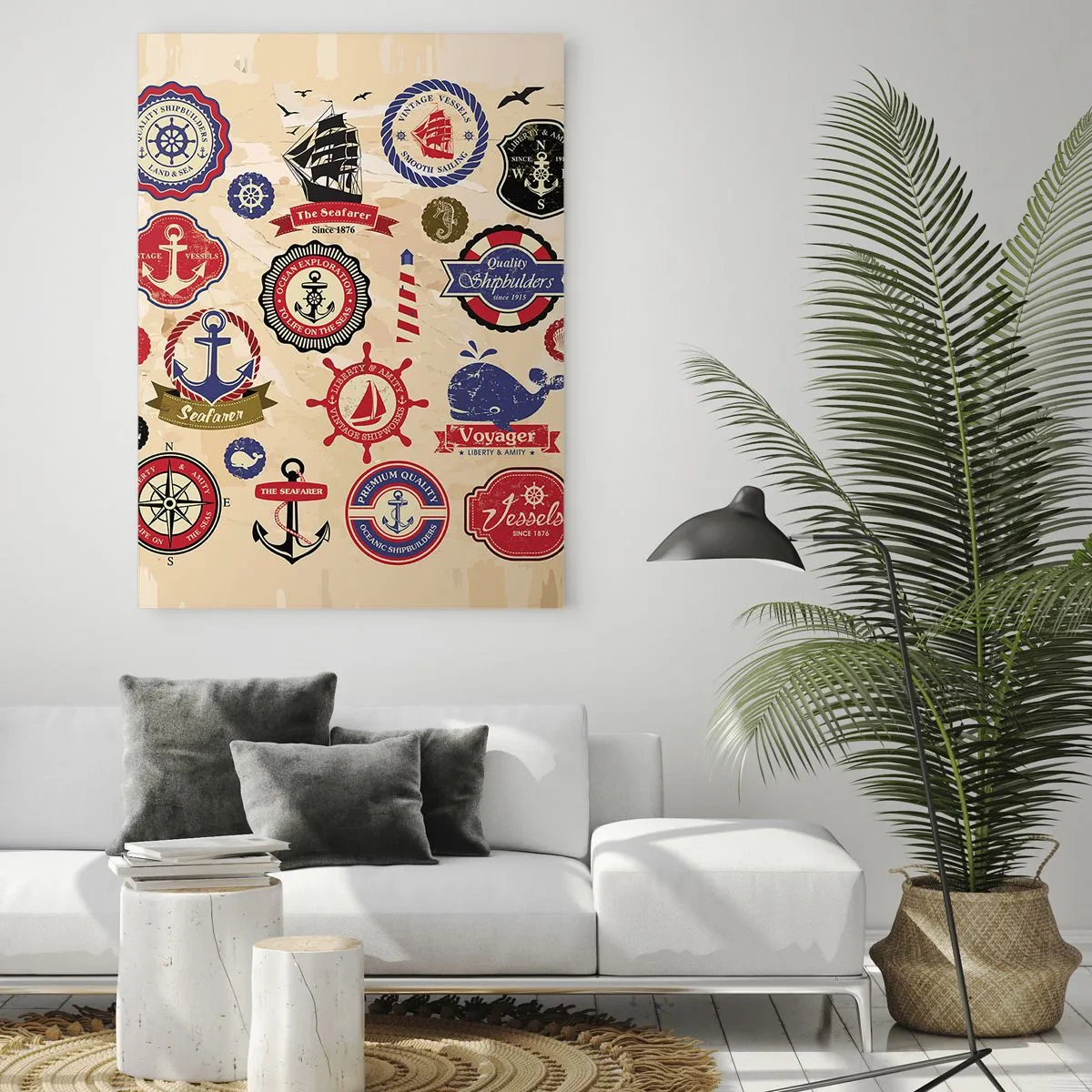 Tablou pe sticlă - Frăția navigării - 70x100 cm