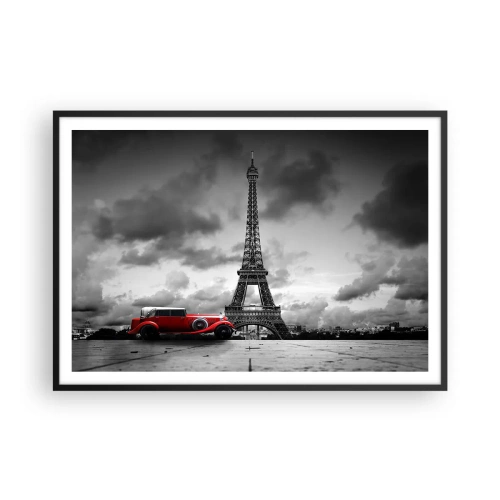 Poster în ramă neagră - Nu cu mult timp în urmă, la Paris - 100x70 cm