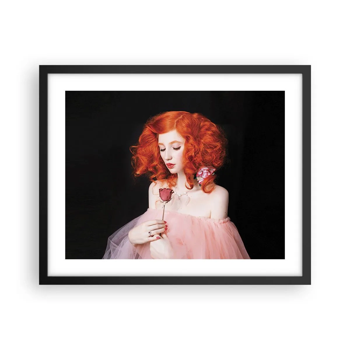 Poster în ramă neagră - În stil baroc - 50x40 cm