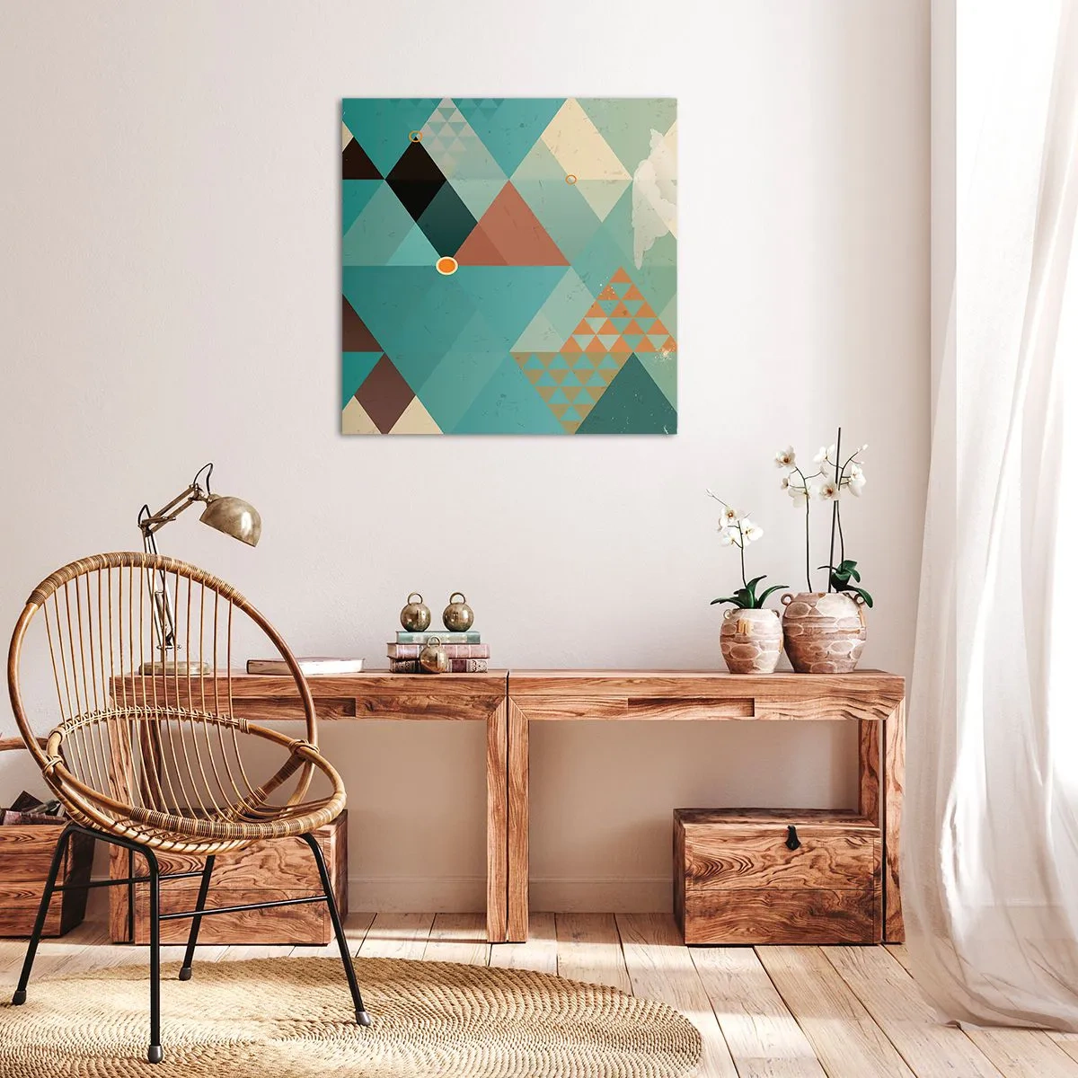 Tablou pe pânză - Unitatea multiplicității, multiplicitatea unității - 30x30 cm