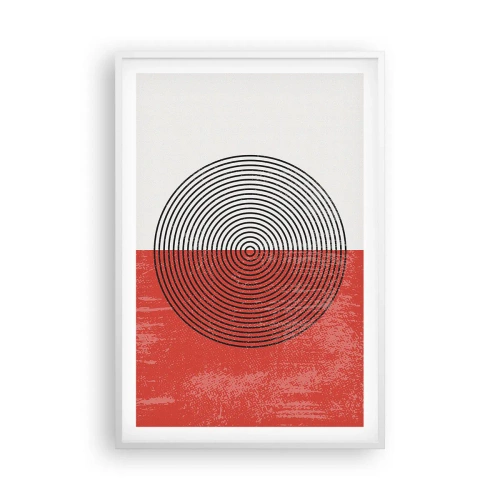 Poster în ramă albă - Direct la subiect - 61x91 cm