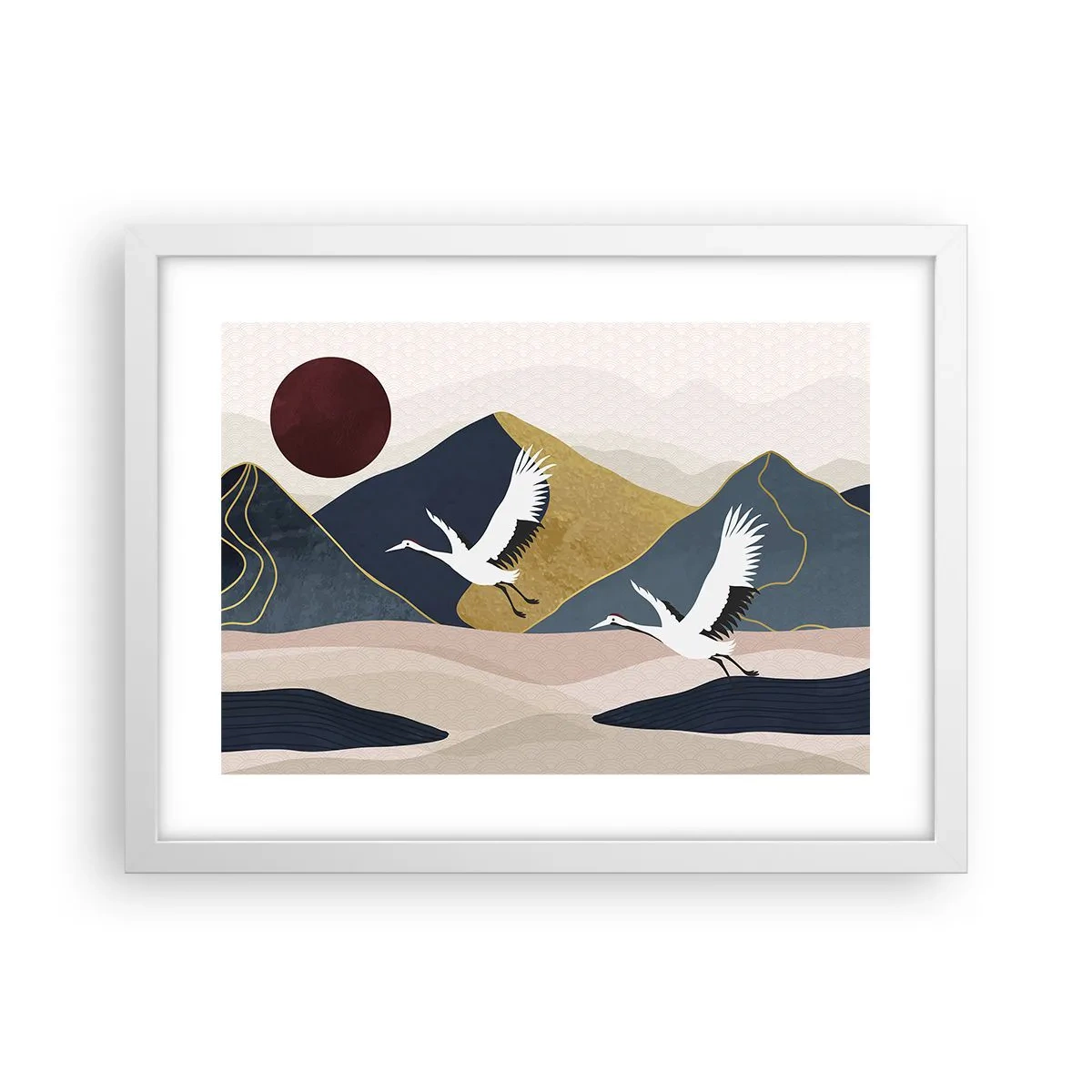 Poster în ramă albă - Și ziua a zburat din nou - 40x30 cm