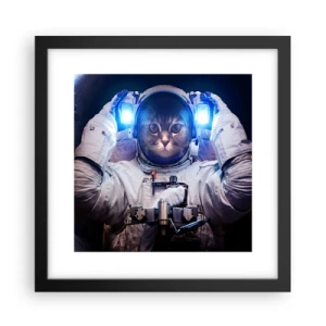 Poster în ramă neagră - Houston, aveți o problemă - 30x30 cm