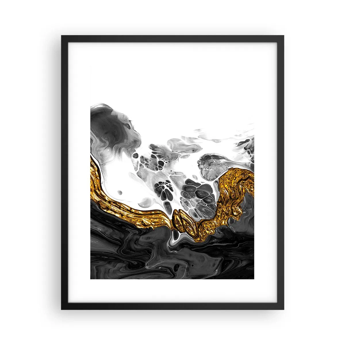 Poster în ramă neagră - Compoziție organică - 40x50 cm