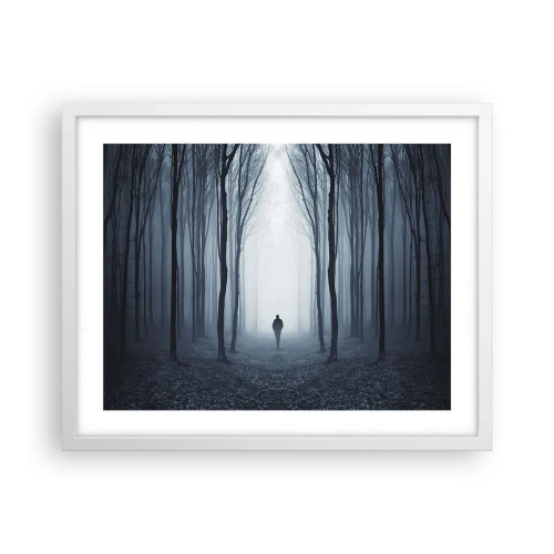 Poster în ramă albă - Și totul este simplu și clar - 50x40 cm