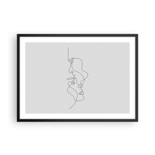 Poster în ramă neagră - Dorință vorace - 70x50 cm