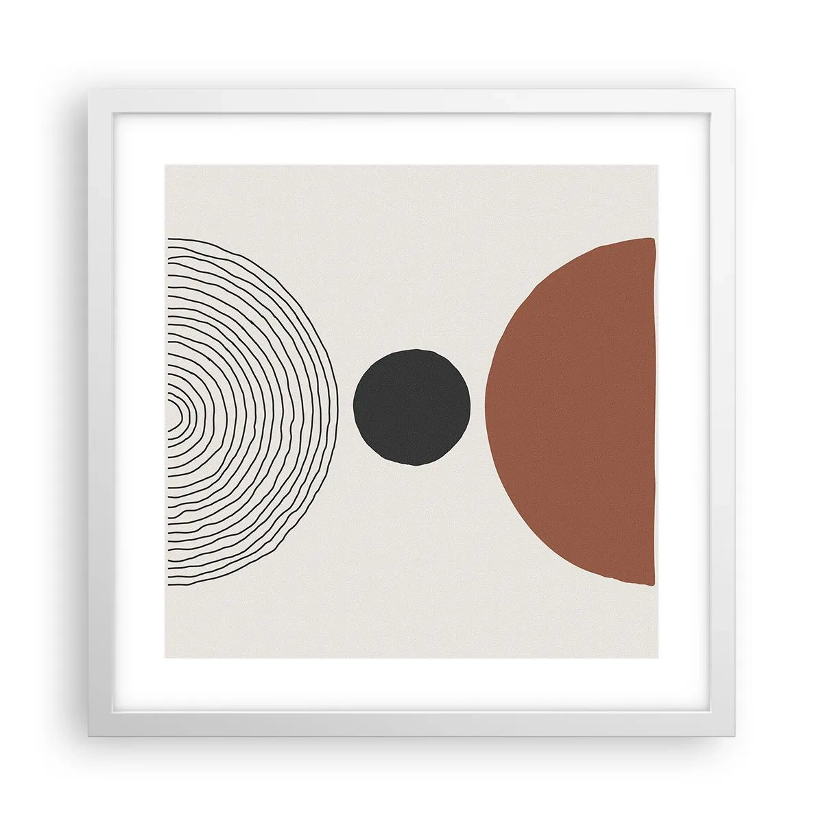 Poster în ramă albă - În centrul atenției - 40x40 cm