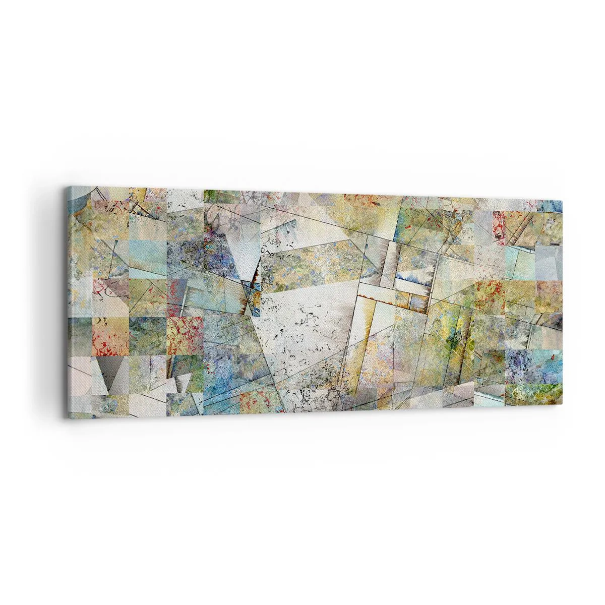 Tablou pe pânză - Remaniere geometrică - 100x40 cm