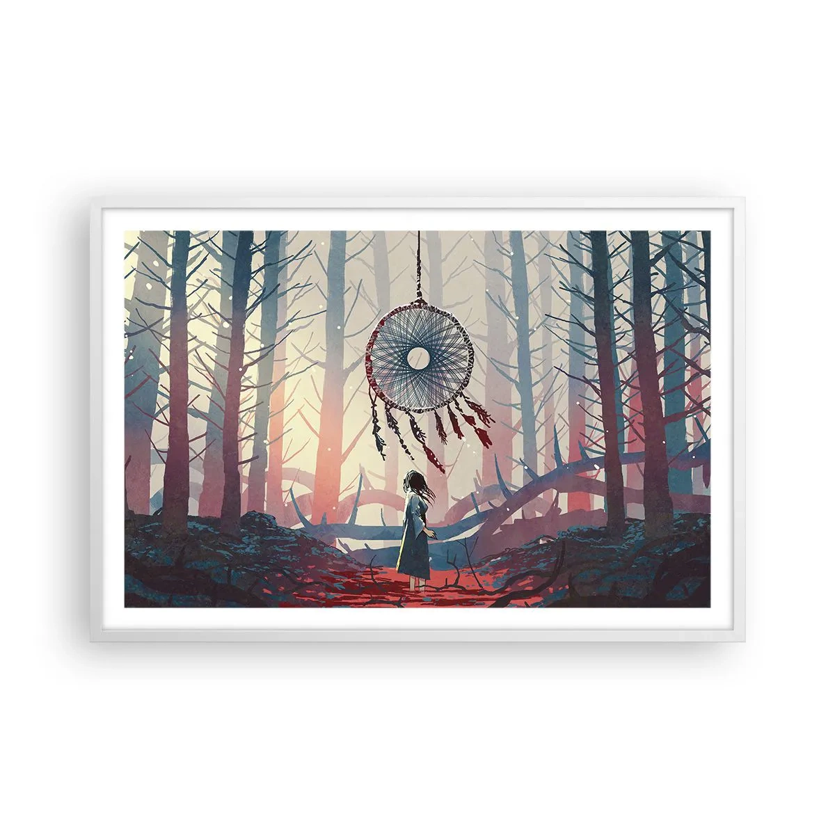 Poster în ramă albă - Ritualul secret al fericirii - 91x61 cm