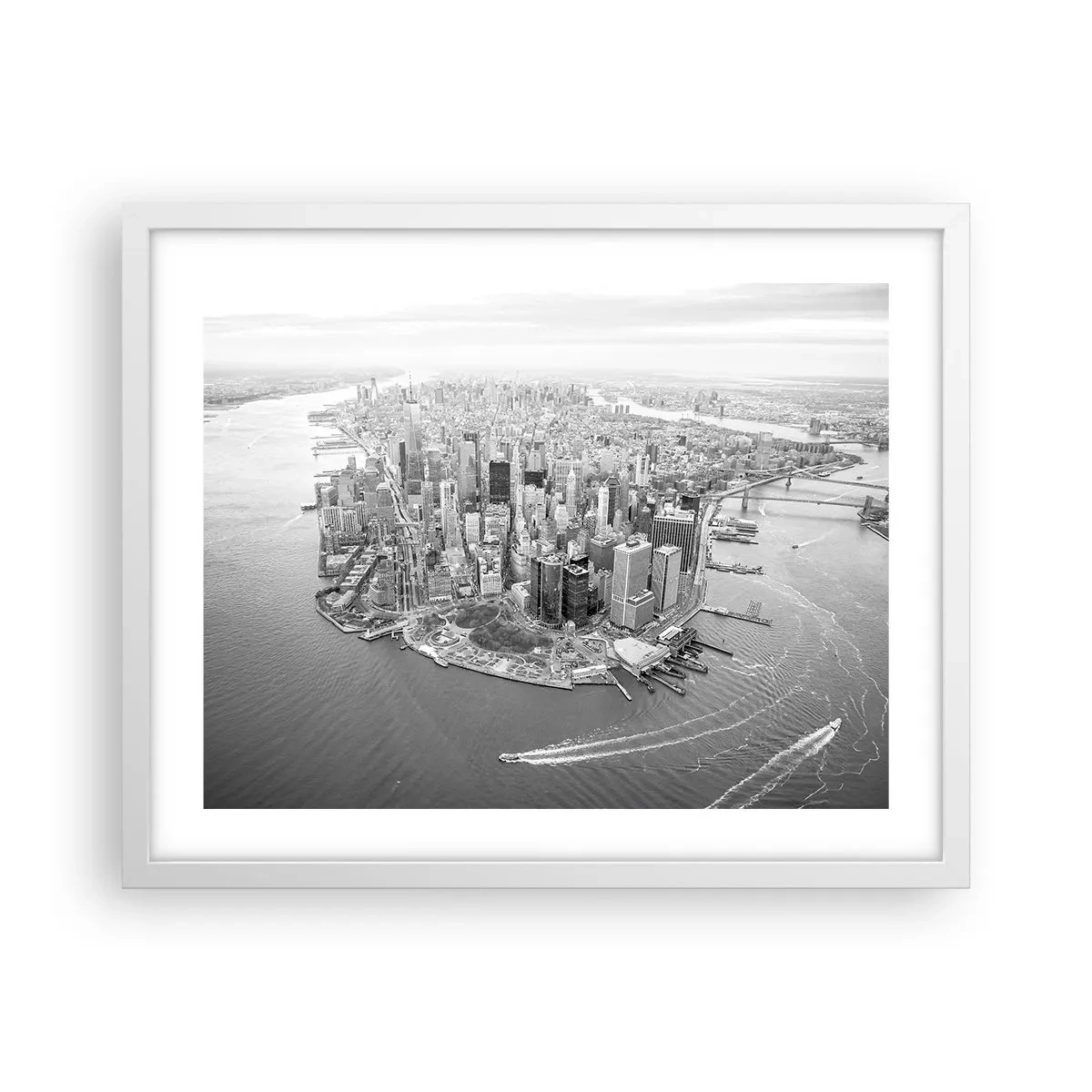 Poster în ramă albă - Cum să nu iubești? - 50x40 cm