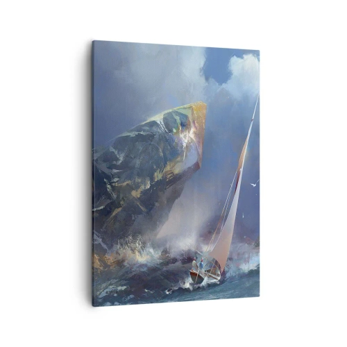 Tablou pe pânză - Cine îndrăznește, câștigă - 50x70 cm