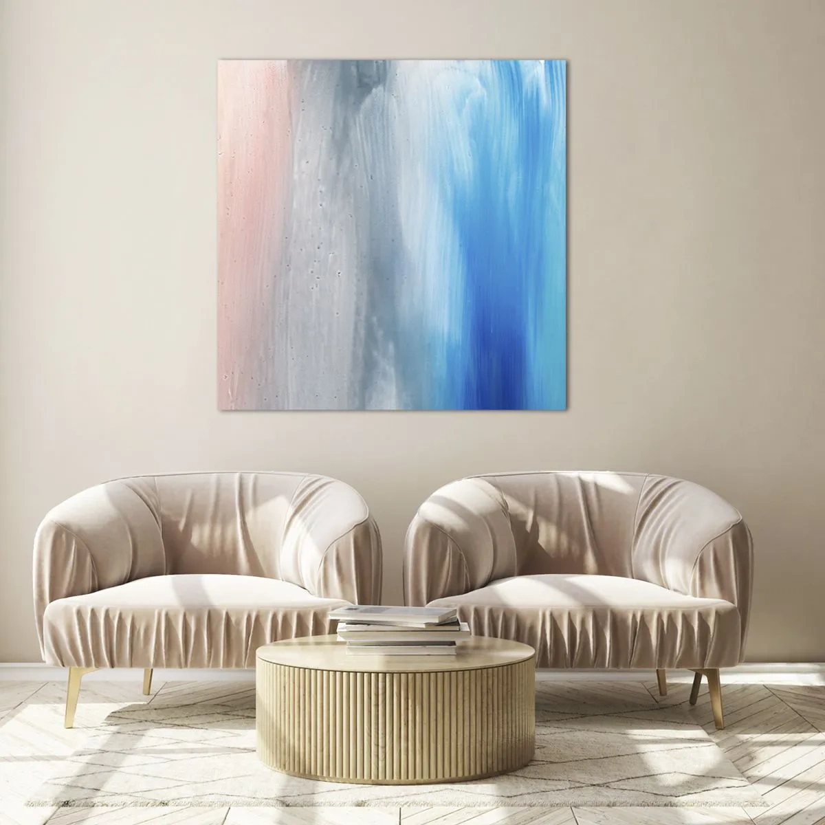 Tablou pe sticlă - Elemente: aer - 50x50 cm