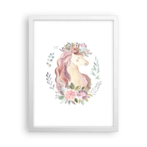 Poster în ramă albă - O invitație în lumea basmelor - 30x40 cm