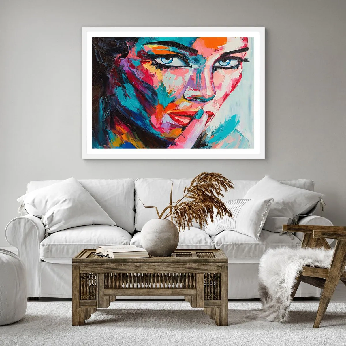 Poster în ramă albă - Primul nostru secret - 50x50 cm