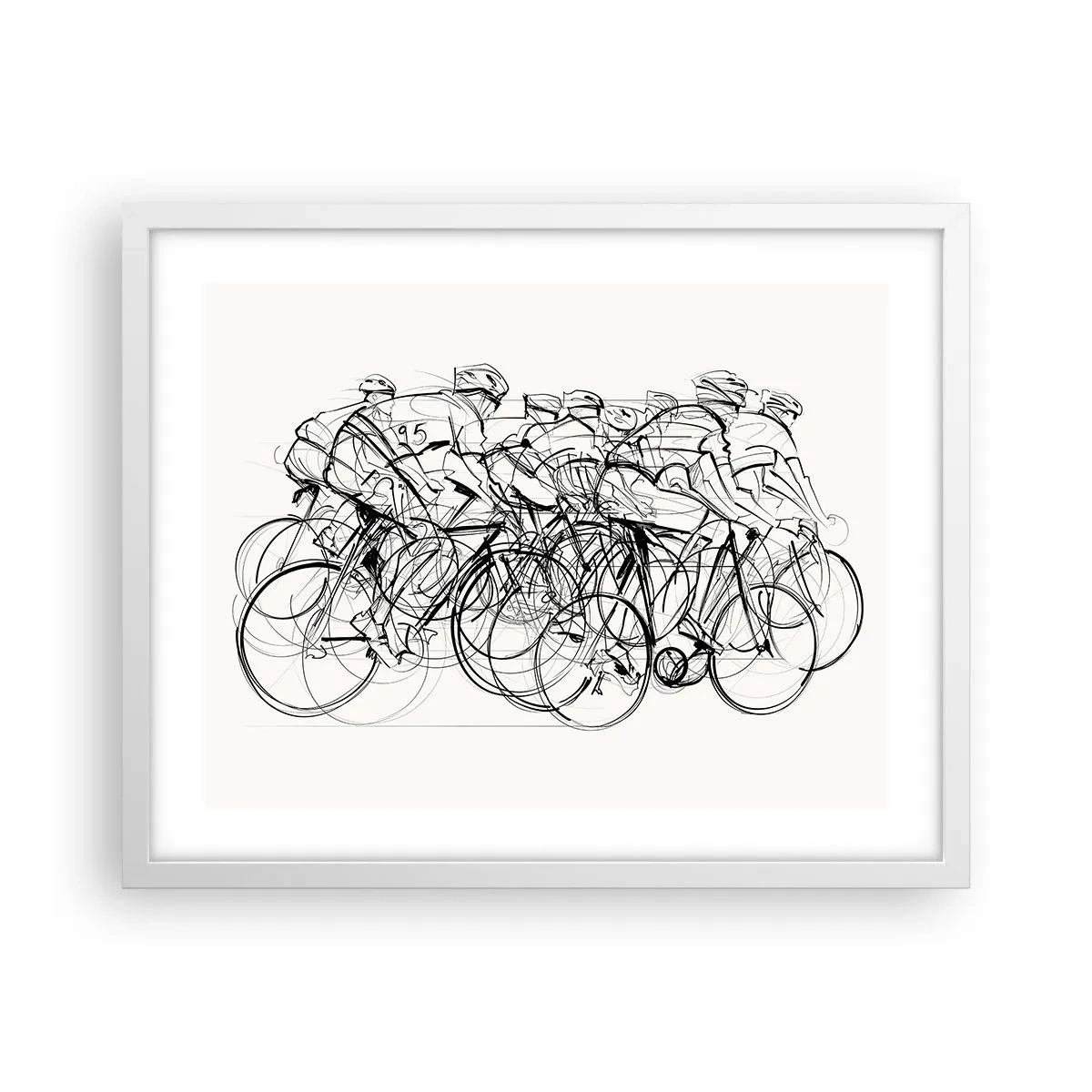 Poster în ramă albă - Mână în mână - 50x40 cm