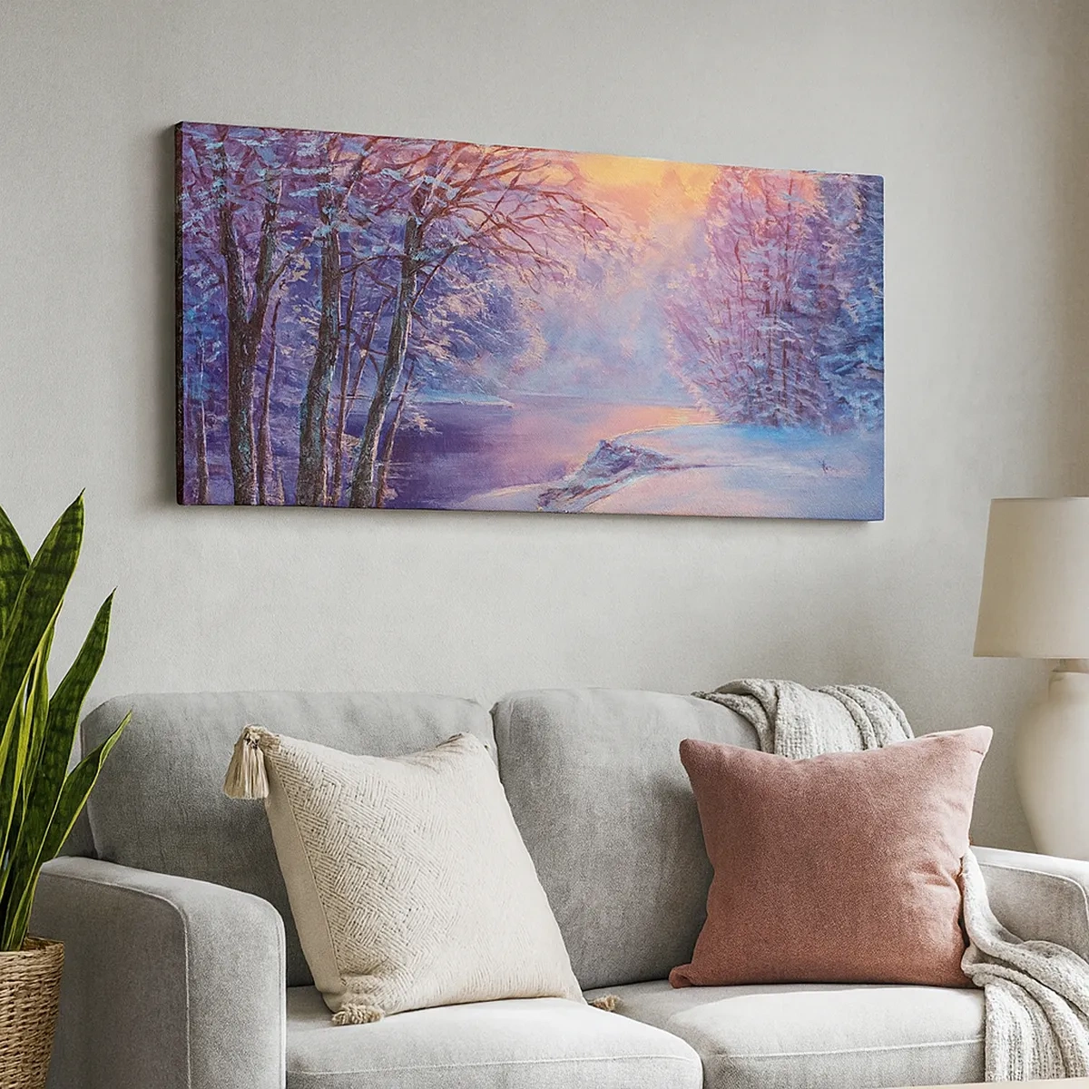 Tablou pe pânză - Culorile iernii - 30x30 cm