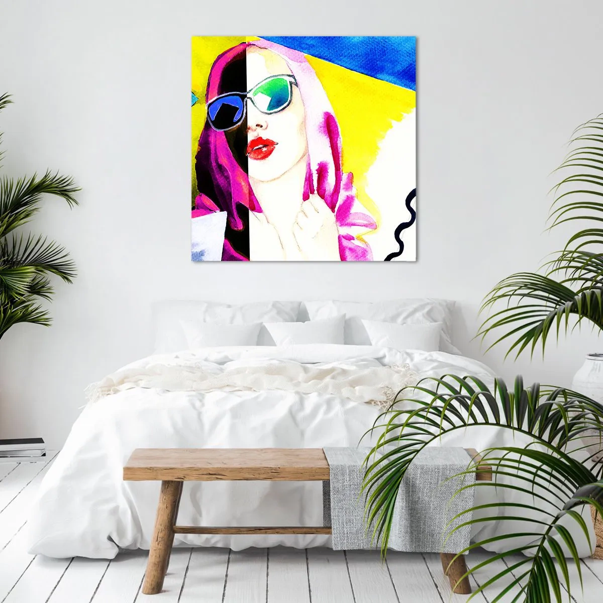 Tablou pe pânză - Nu sunt albă și nu sunt neagră - 70x70 cm