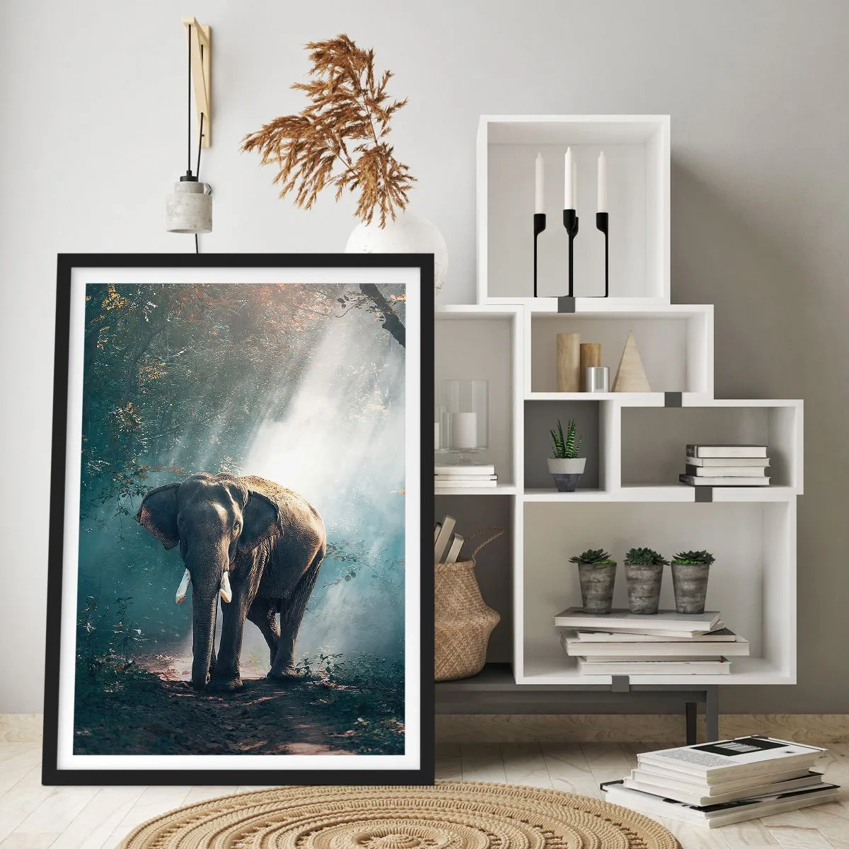Poster în ramă neagră - O plimbare liniștită - 40x50 cm