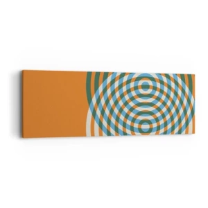 Tablou pe pânză - Variație circulară abstractă - 90x30 cm