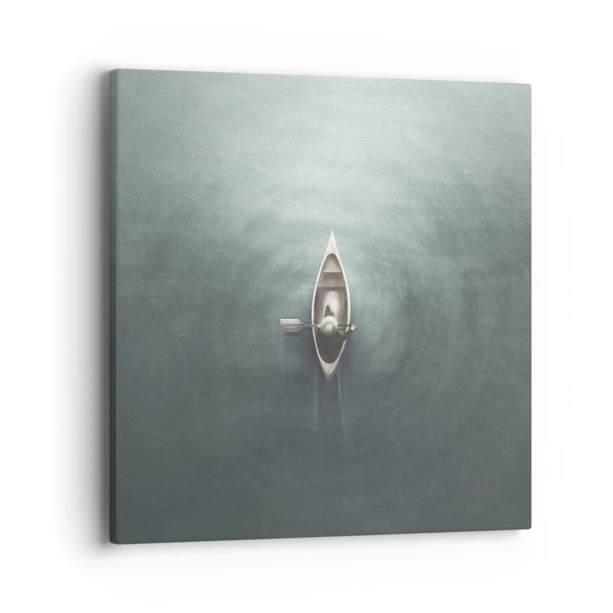 Tablou pe pânză - Peste lacul luminat de lună - 40x40 cm