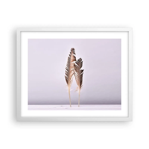 Poster în ramă albă - Împotriva neantului - 50x40 cm