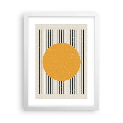 Poster în ramă albă - Puterea simplității - 30x40 cm