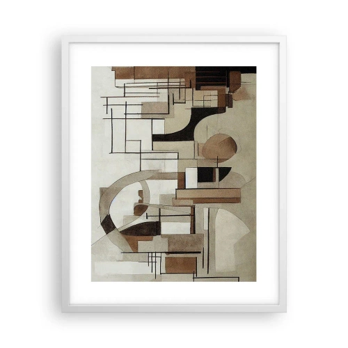 Poster în ramă albă - Peisaj urban 2.0 - 40x50 cm