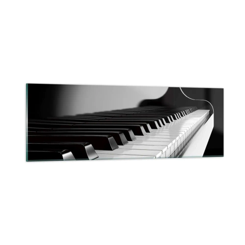 Tablou pe sticlă - Armonia formelor și a culorilor - 90x30 cm