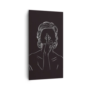 Tablou pe pânză - Frumusețea înflorește în tăcere - 55x100 cm