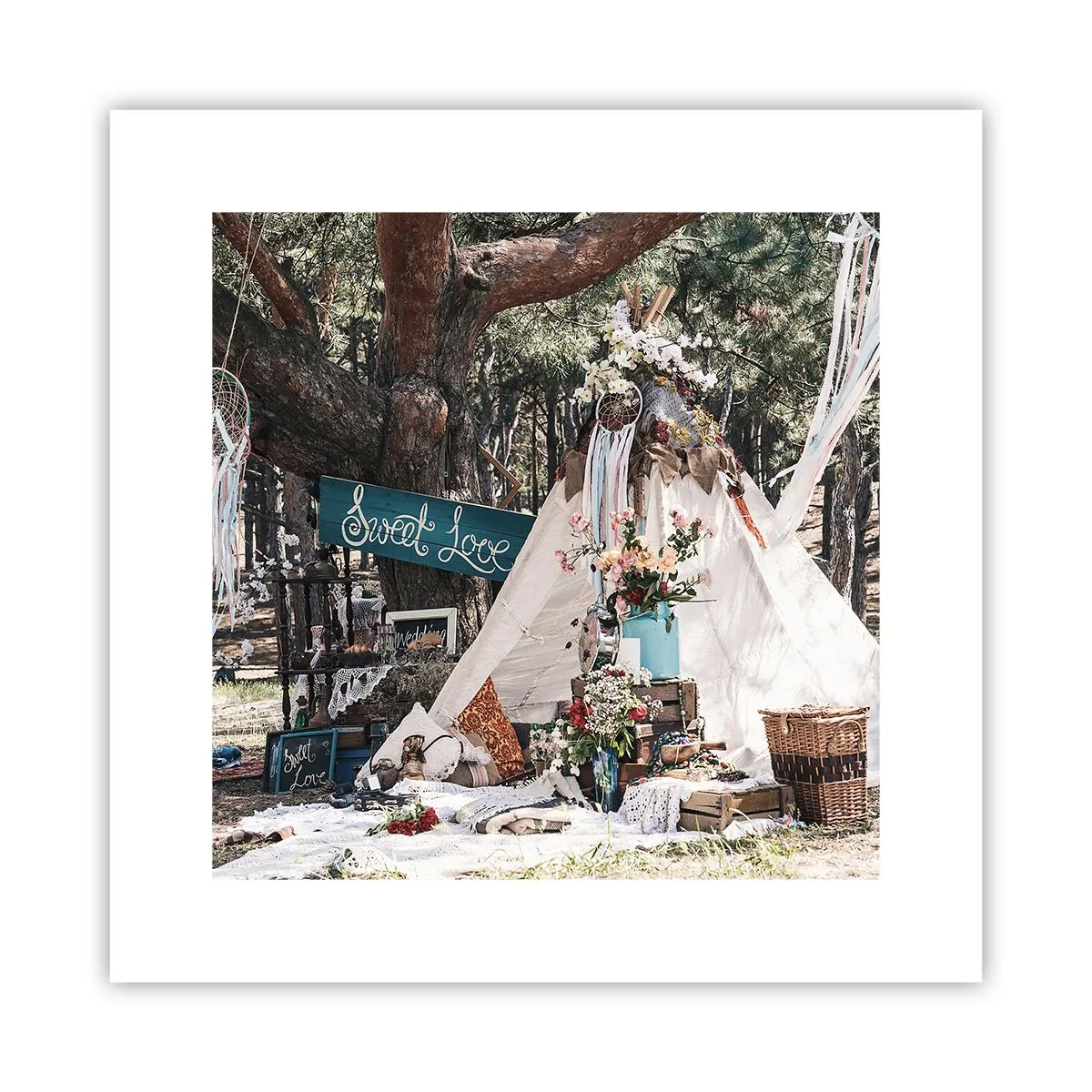 Poster - Make love… - 30x30 cm