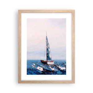 Poster în ramă de stejar deschis - Frăția vântului - 30x40 cm