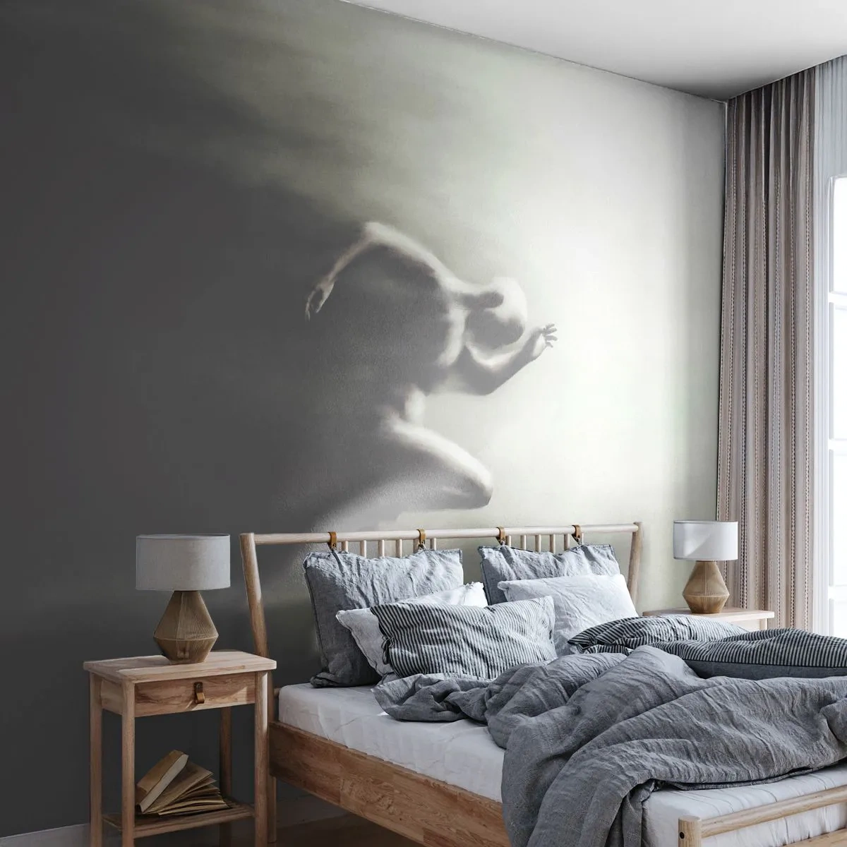 Tapet Premium Canvas - De neoprit - Sport, Alergare, Întuneric - 500x350 cm
