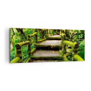 Tablou pe pânză - Coridorul verde - 100x40 cm