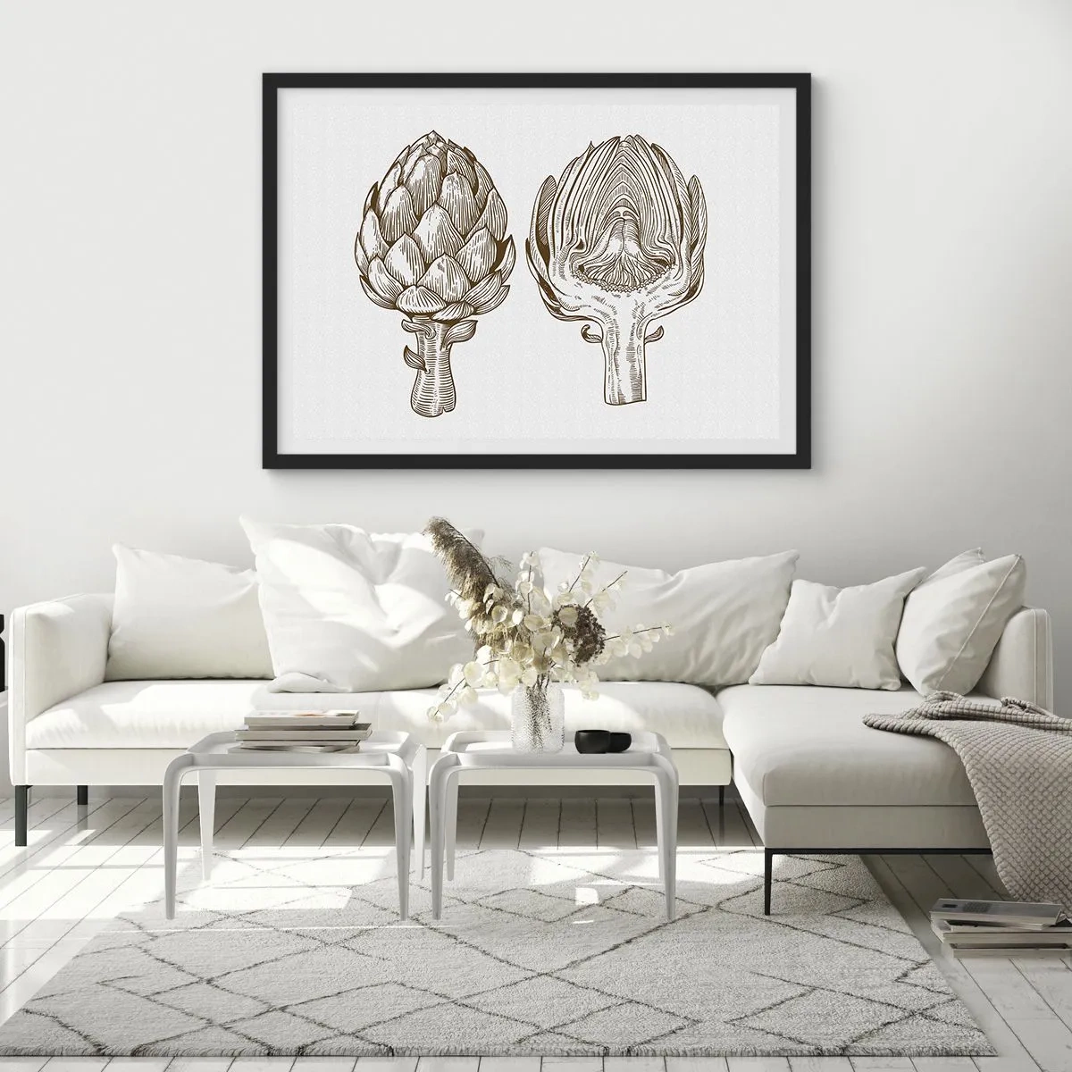 Poster în ramă neagră - Lecție de anatomie - 70x50 cm