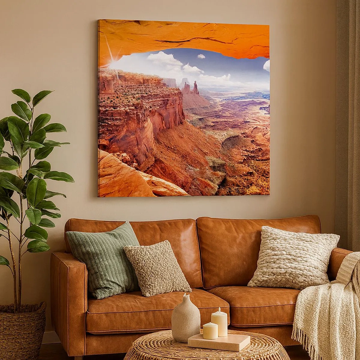 Tablou pe pânză - Sculptat de natura însăși - 30x30 cm