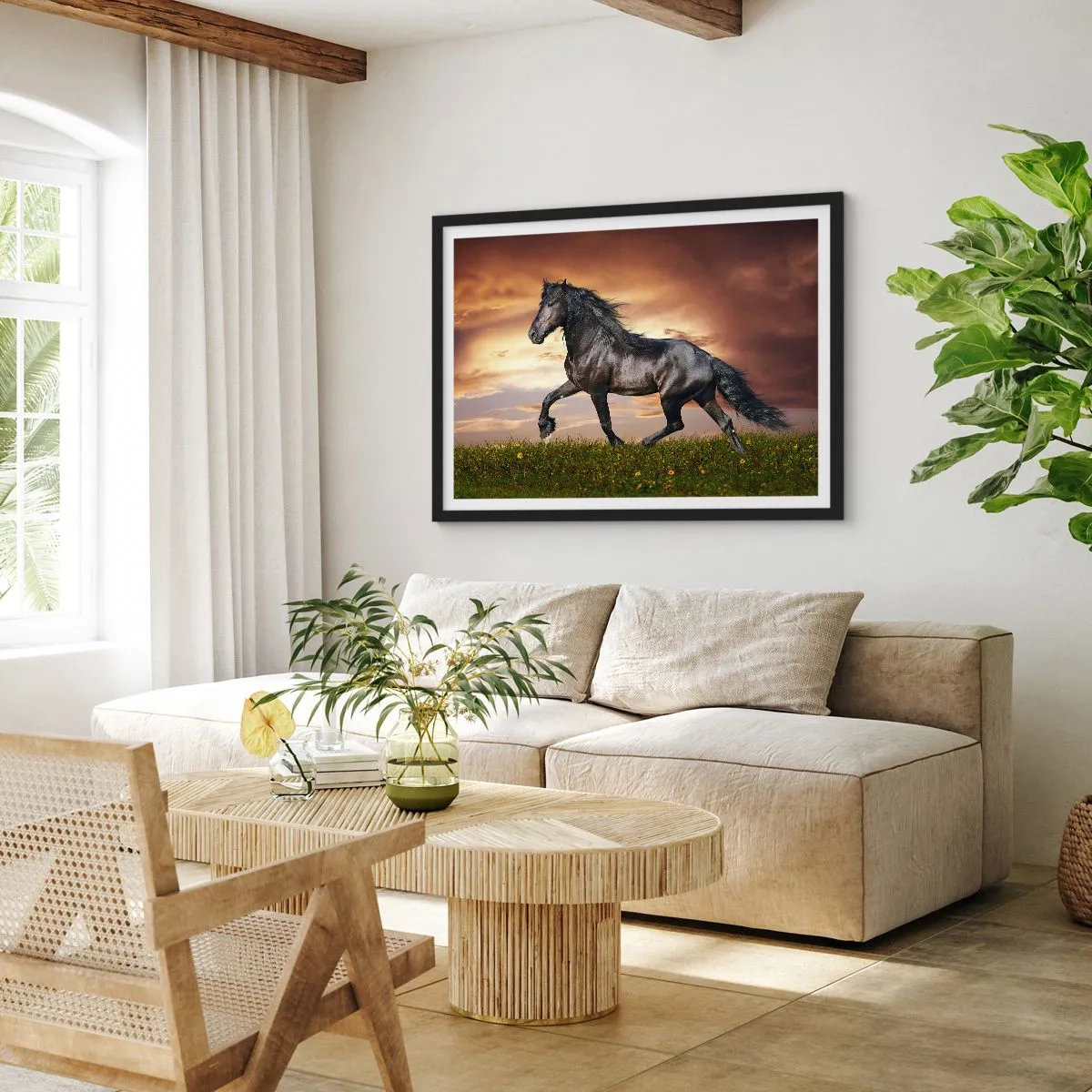 Poster în ramă neagră - Prințul negru - 91x61 cm