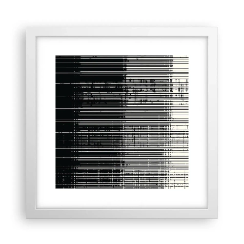 Poster în ramă albă - Valuri și vibrații - 30x30 cm