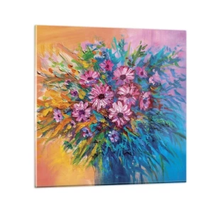 Tablou pe sticlă - Energia vieții - 30x30 cm