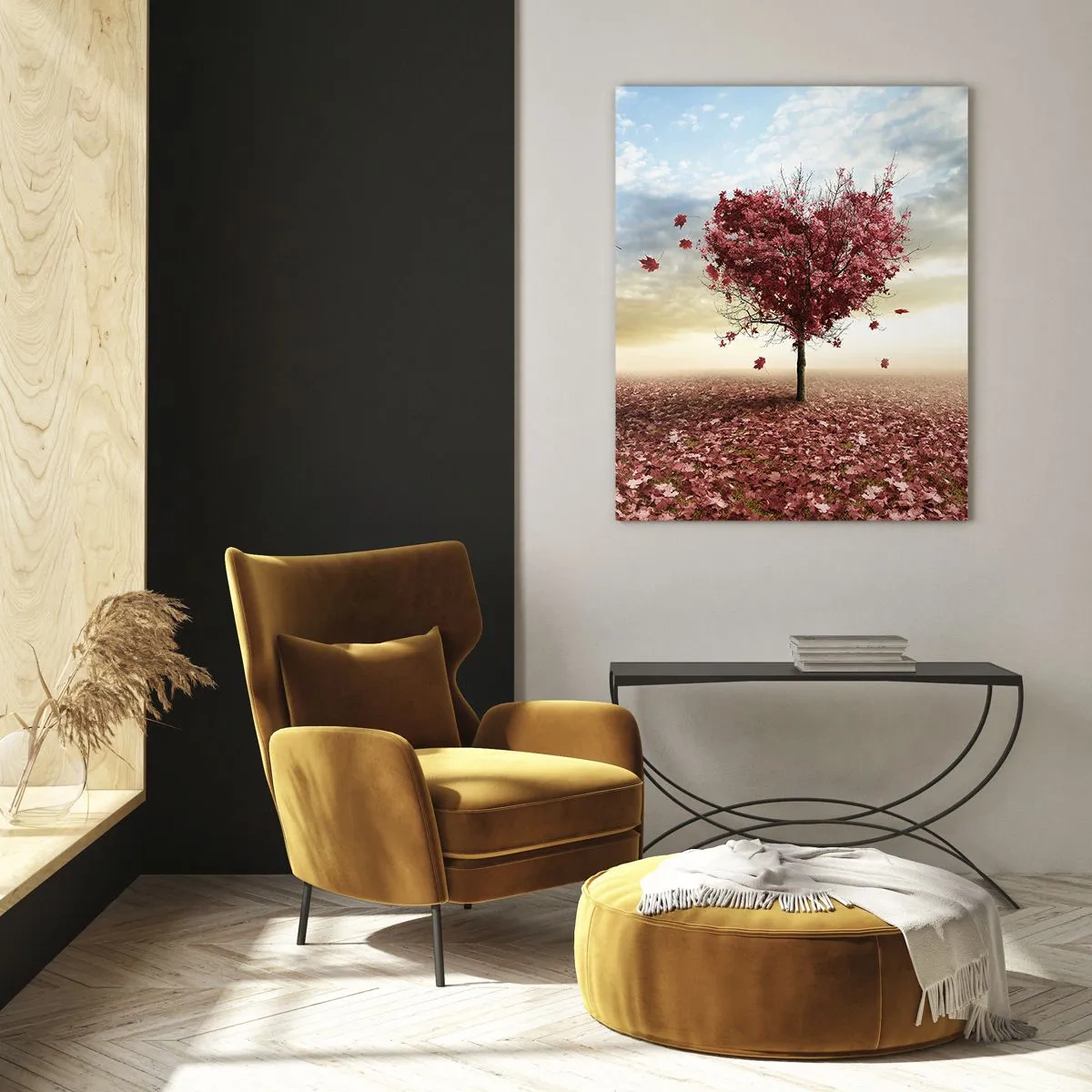 Tablou pe sticlă - Iubește toamna - 50x70 cm