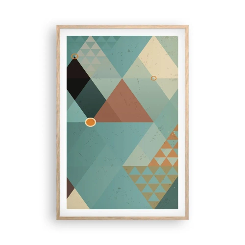 Poster în ramă de stejar deschis - Unitatea multiplicității, multiplicitatea unității - 61x91 cm
